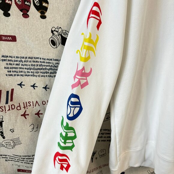 Chrome Hearts Cemetery Multi Color Cross Crewneck White - Picture 3 of 8